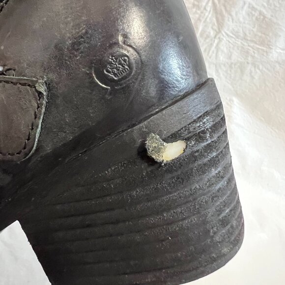 Born boots Korita Western womens 9.5 black leather suede block heel zip up - Picture 13 of 14